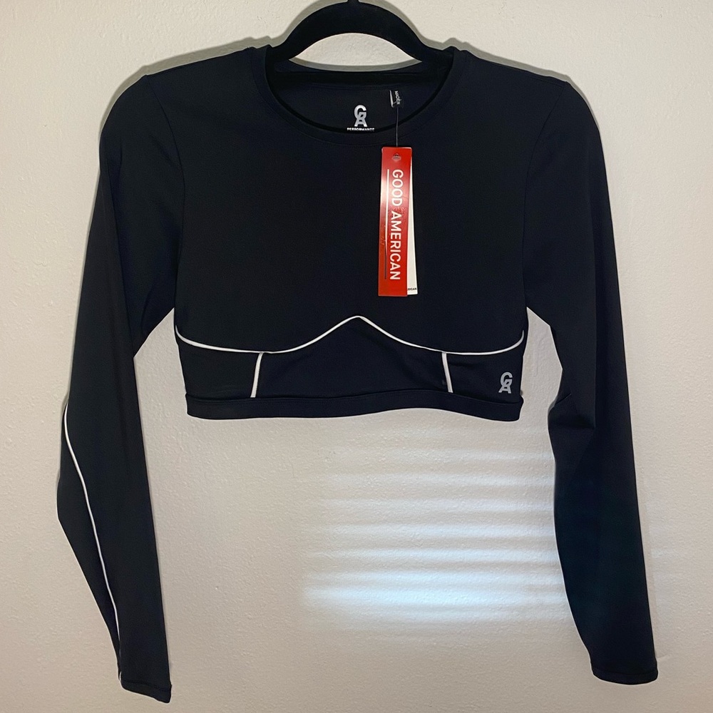NWT Good American Electric Feel Crop Top